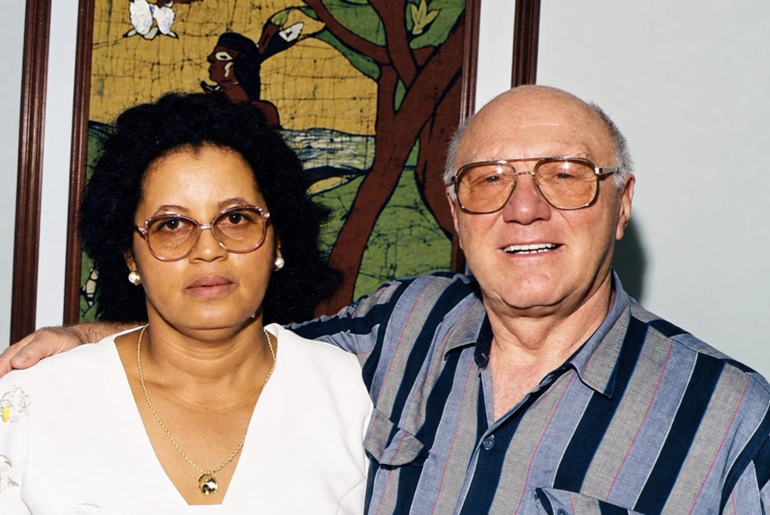 D. Neuza Nunes Lupardi e Sr. Nazário Lupardi, fundadores do Laticínio Flor de Leite, em 1996