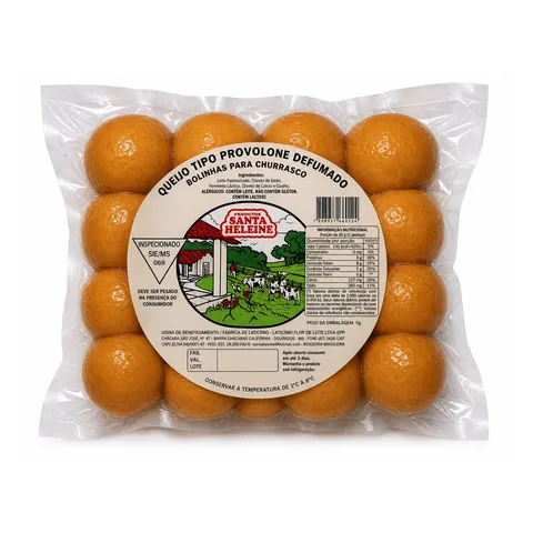 Queijo Provolone Defumado em Bolinhas para Churrasco Santa Heleine Dourados
