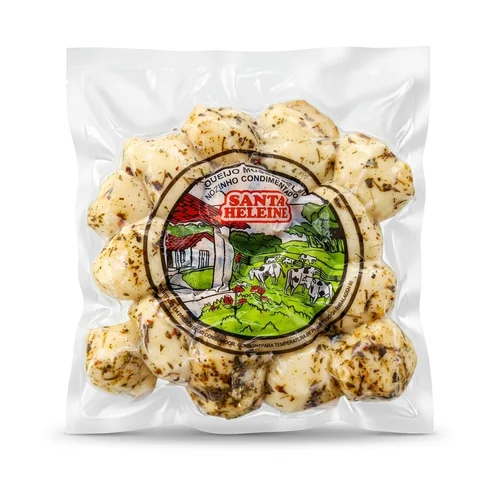 Queijo Mussarela Nozinho Temperado com Ervas e Pimenta Santa Heleine