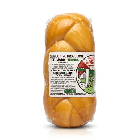 Queijo Provolone Trança Defumada Artesanal Santa Heleine Dourados