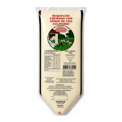Requeijão Cremoso Bisnaga 1,8 kg para Uso Profissional Santa Heleine